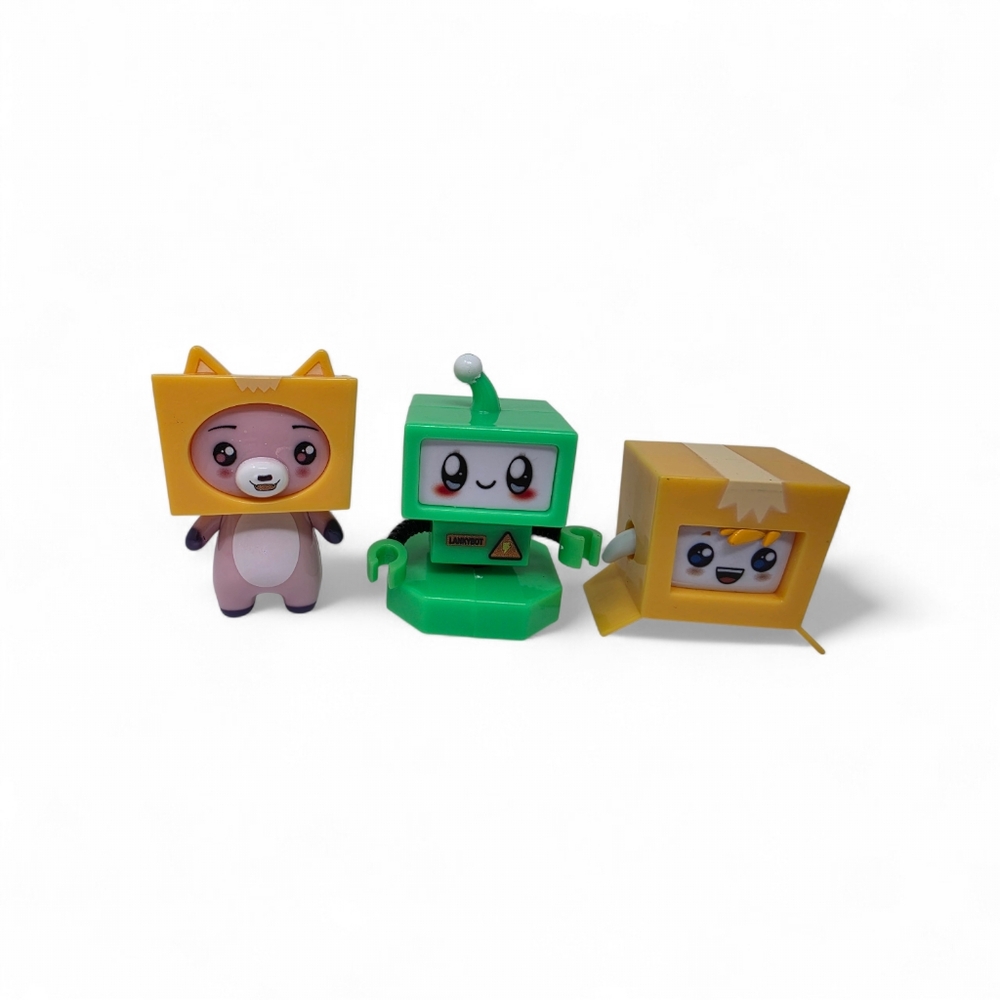 Lankybox Mystery Fox Figures Lot of 3